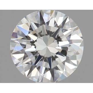 0.5 Carat Round H VVS2 EX GIA Natural Diamond