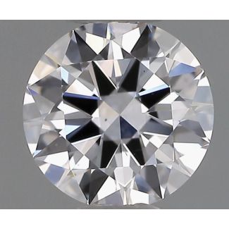 0.60 Carat Round D VS2 EX GIA Natural Diamond