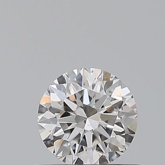 0.45 Carat Round F SI1 EX GIA Natural Diamond