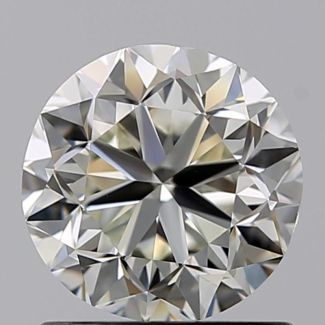 1.00 Carat Round K VVS2 GD EX GIA Natural Diamond