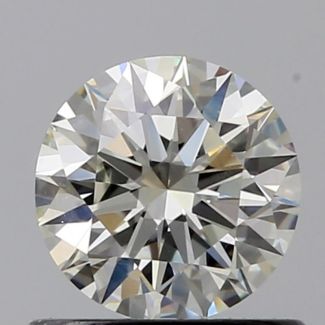 0.60 Carat Round K VS2 EX GIA Natural Diamond