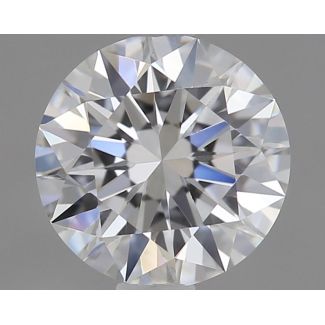 0.47 Carat Round D VVS1 EX GIA Natural Diamond