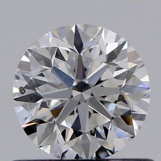 0.60 Carat Round E SI1 VG EX GIA Natural Diamond