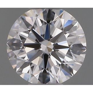 0.45 Carat Round D VVS1 EX GIA Natural Diamond