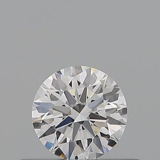 0.36 Carat Round D VVS2 EX GIA Natural Diamond