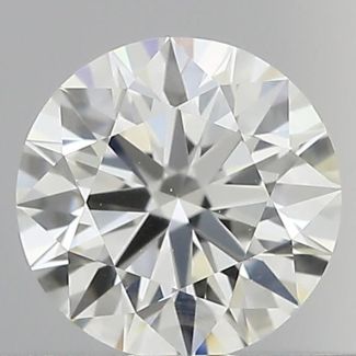 0.5 Carat Round H VVS2 EX IGI Natural Diamond