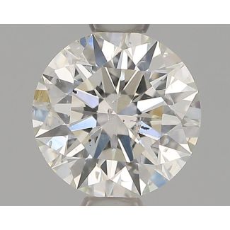 0.75 Carat Round F SI2 EX VG IGI Natural Diamond