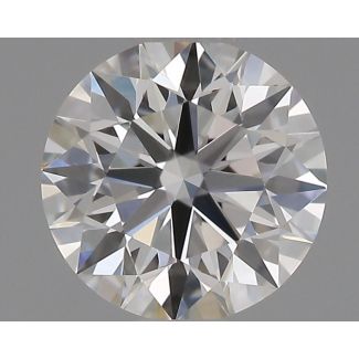 0.4 Carat Round F VVS2 EX GIA Natural Diamond