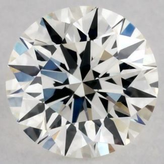 0.27 Carat Round I VVS2 EX GIA Natural Diamond