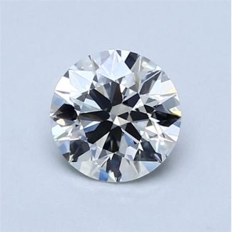 0.9 Carat Round I VVS1 EX VG GIA Natural Diamond