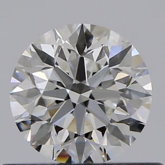 0.45 Carat Round F VVS2 EX GIA Natural Diamond