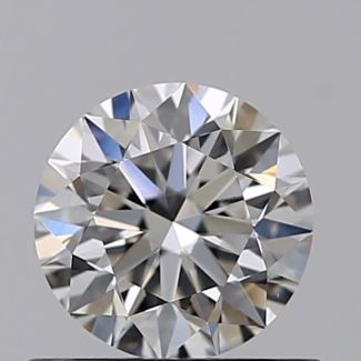 0.53 Carat Round F VS1 EX GIA Natural Diamond