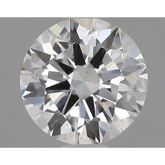 0.46 Carat Round F VS1 EX GIA Natural Diamond