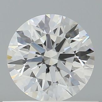 0.6 Carat Round F VVS1 EX GIA Natural Diamond