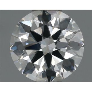 0.4 Carat Round H VS1 EX GIA Natural Diamond