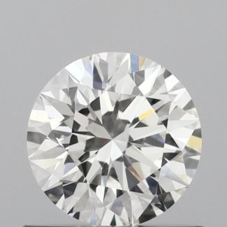 0.7 Carat Round H VVS2 EX VG GIA Natural Diamond