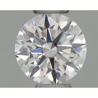 0.22 Carat Round D VVS1 EX VG GIA Natural Diamond