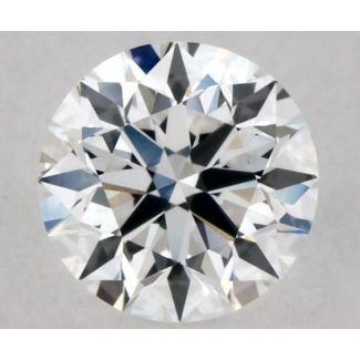 0.39 Carat Round D VVS2 EX GIA Natural Diamond