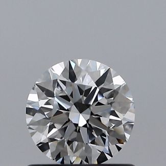 0.62 Carat Round D VVS1 EX GIA Natural Diamond