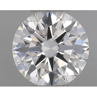 0.51 Carat Round F VS1 EX GIA Natural Diamond