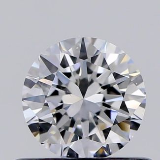 0.46 Carat Round D VS2 VG EX GIA Natural Diamond