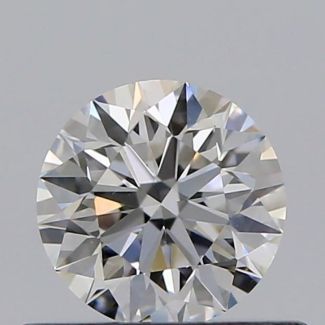 0.40 Carat Round F VVS2 EX GIA Natural Diamond