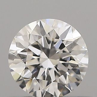 0.42 Carat Round H VVS1 EX GIA Natural Diamond