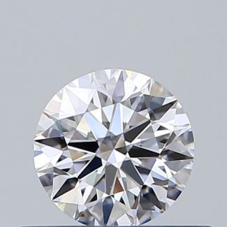 0.43 Carat Round D VVS1 EX GIA Natural Diamond