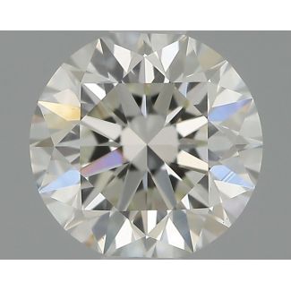 0.55 Carat Round H VS1 EX IGI Natural Diamond