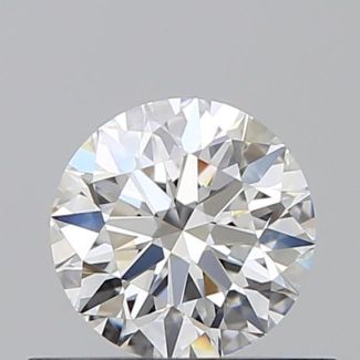 0.50 Carat Round F IF EX GIA Natural Diamond