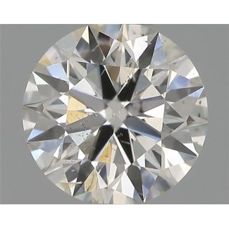 0.50 Carat Round H SI2 EX IGI Natural Diamond