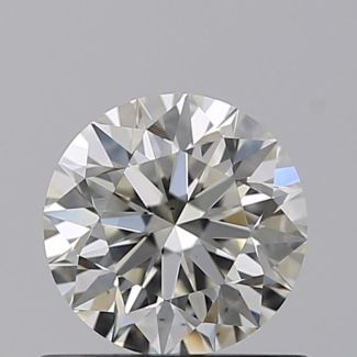 0.60 Carat Round H VS1 EX GIA Natural Diamond