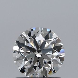 0.80 Carat Round E SI1 EX VG GIA Natural Diamond