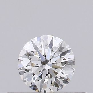 0.26 Carat Round E VVS2 EX GIA Natural Diamond