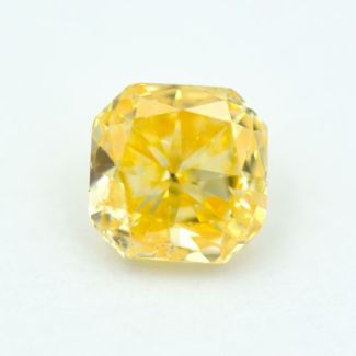 1.01 Carat Radiant Fancy Intense Yellow Orange I2 - GD GIA Natural Diamond