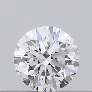 0.18 Carat Round D VVS2 VG EX GIA Natural Diamond