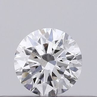 0.20 Carat Round D SI1 EX GIA Natural Diamond