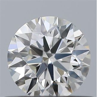 0.45 Carat Round H VVS1 EX GIA Natural Diamond