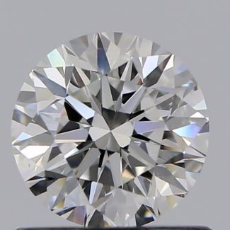 0.70 Carat Round F VS1 VG EX GIA Natural Diamond