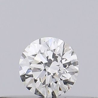 0.19 Carat Round H VVS1 EX GIA Natural Diamond