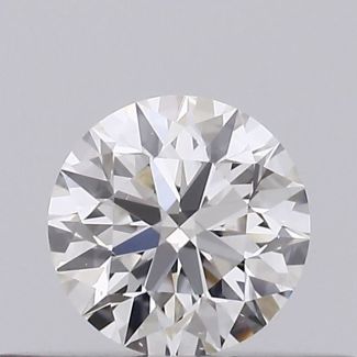 0.23 Carat Round H VS2 EX VG GIA Natural Diamond