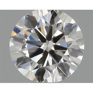 0.34 Carat Round H SI1 EX VG IGI Natural Diamond