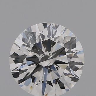 0.40 Carat Round F I1 VG EX GIA Natural Diamond