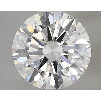 0.5 Carat Round F SI1 EX GIA Natural Diamond