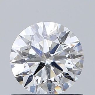 0.6 Carat Round E SI2 EX VG GIA Natural Diamond