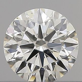 0.4 Carat Round G SI1 EX IGI Natural Diamond