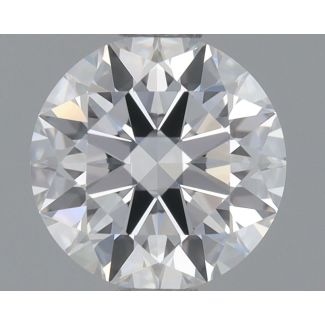 0.71 Carat Round D VVS1 EX GIA Natural Diamond