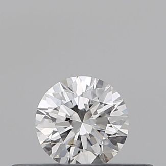 0.19 Carat Round D SI1 EX GIA Natural Diamond