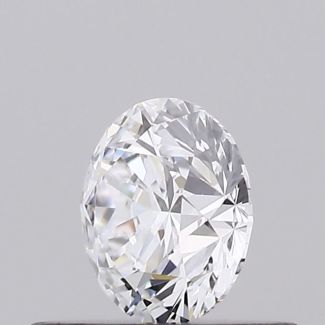 0.4 Carat Round D VVS2 EX VG GIA Natural Diamond