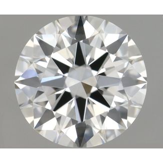 0.5 Carat Round H VS1 EX GIA Natural Diamond